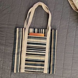 HANDMADE TOTE BAG with front pocket